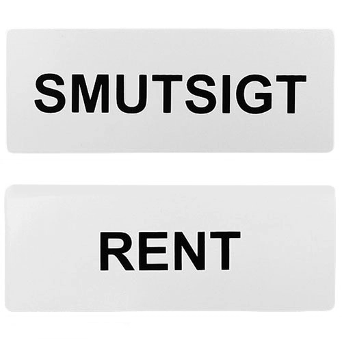 Magnetisk skylt för diskmaskin Rent Smutsigt LIVING STUDIO