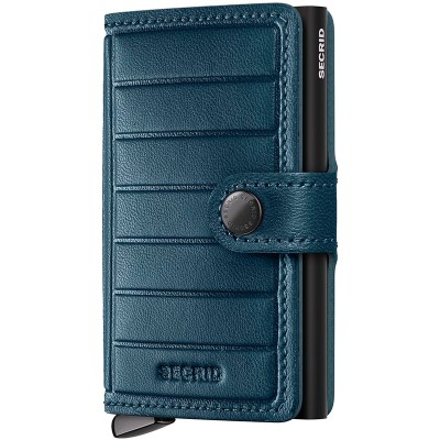 SECRID Premium Miniwallet Emboss Lines Teal +