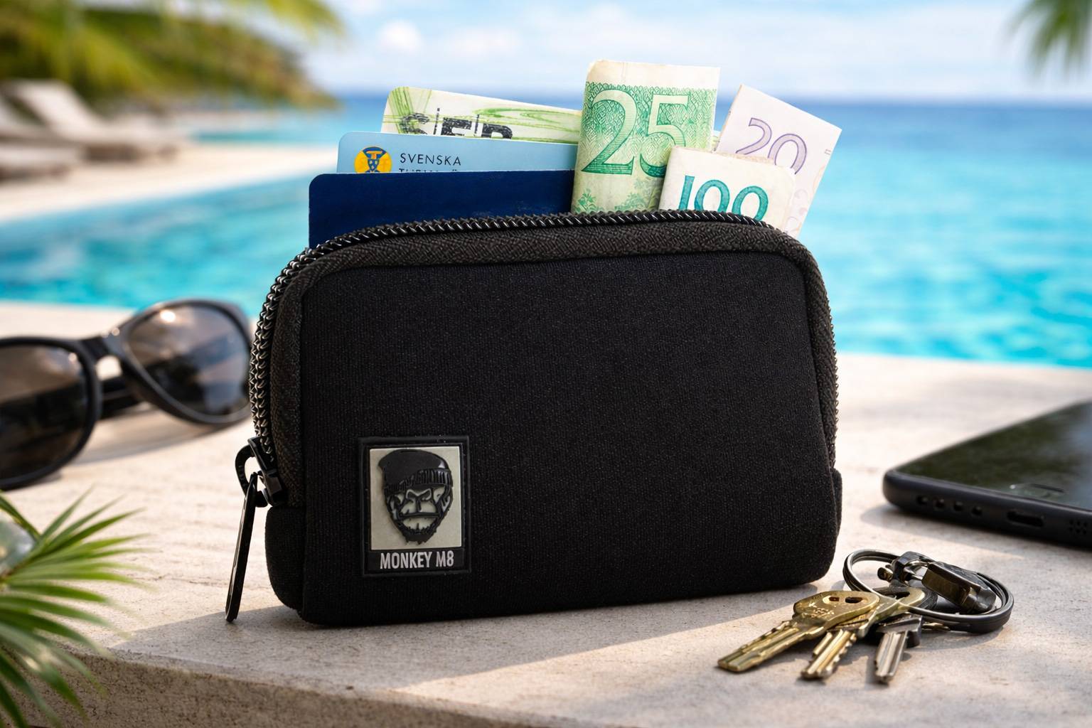 Grand Wallet Monkey M8 Black Neopren