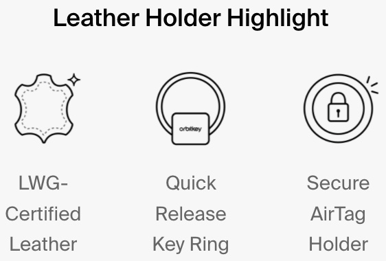 orbitkey leather holder highlights
