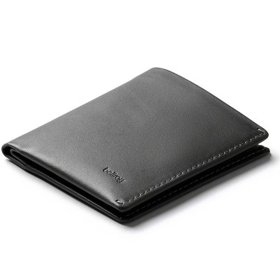 Bellroy Note Sleeve Charcoal  and Arctic Blue inside