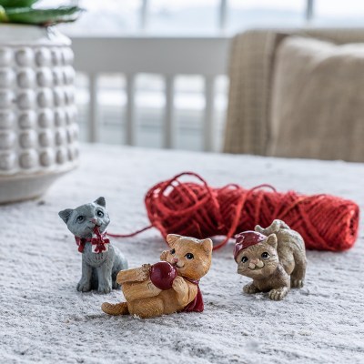 Tre små katter - Jul - Nääsgränsgården - Design Stina Jarenskog