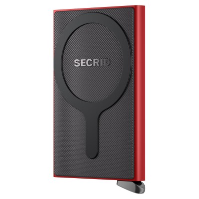 Secrid Cardprotector Fluted Premium plus for MagSafe Red