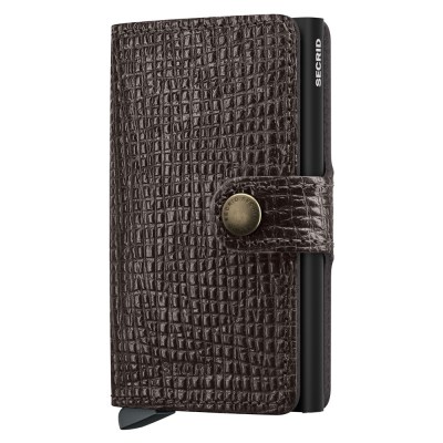Secrid Miniwallet Palmellato Brown – Korthållare med plånbok