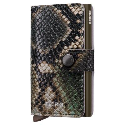 Secrid Miniwallet Serpent Green - orminspirerad prägling