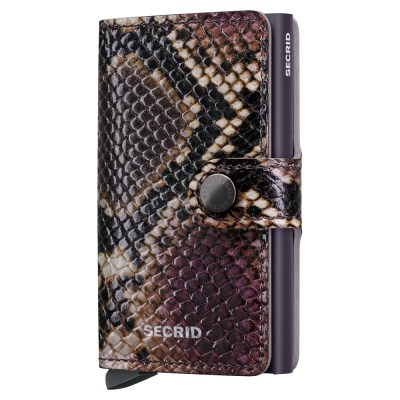 Secrid Miniwallet Serpent Purple - orminspirerad prägling
