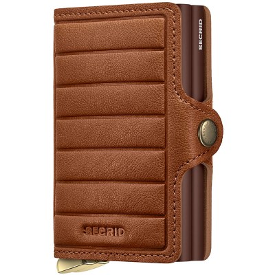 SECRID Premium Twinwallet Emboss Lines Cognac plus