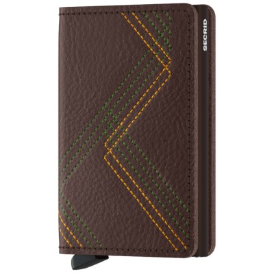 Secrid Slimwallet Stitch Linea Espresso
