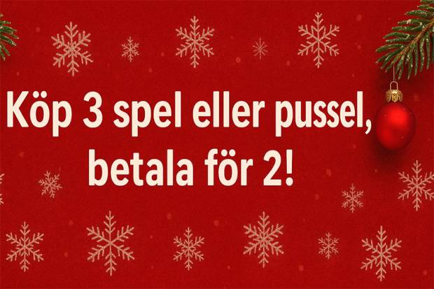 Köp 3 spel eller pussel och betala för 2!